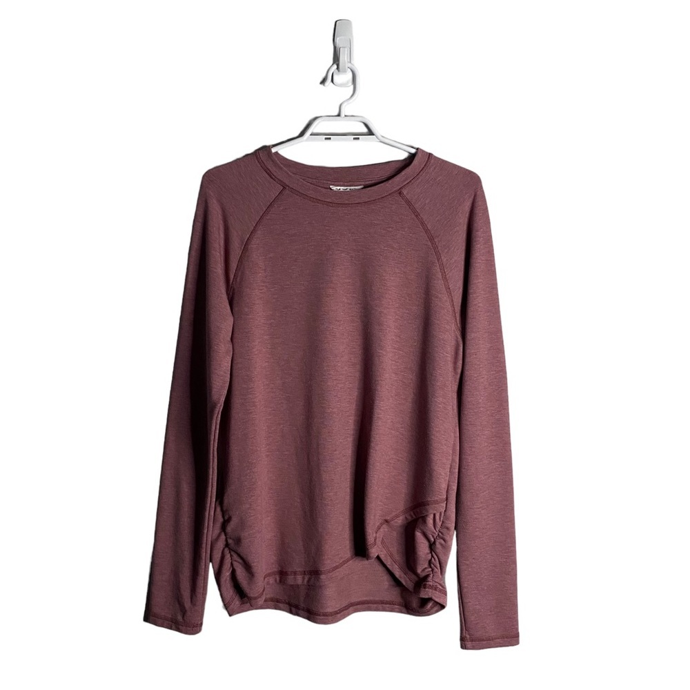 Danskin Women's Performance Wear Crewneck Ruched Top